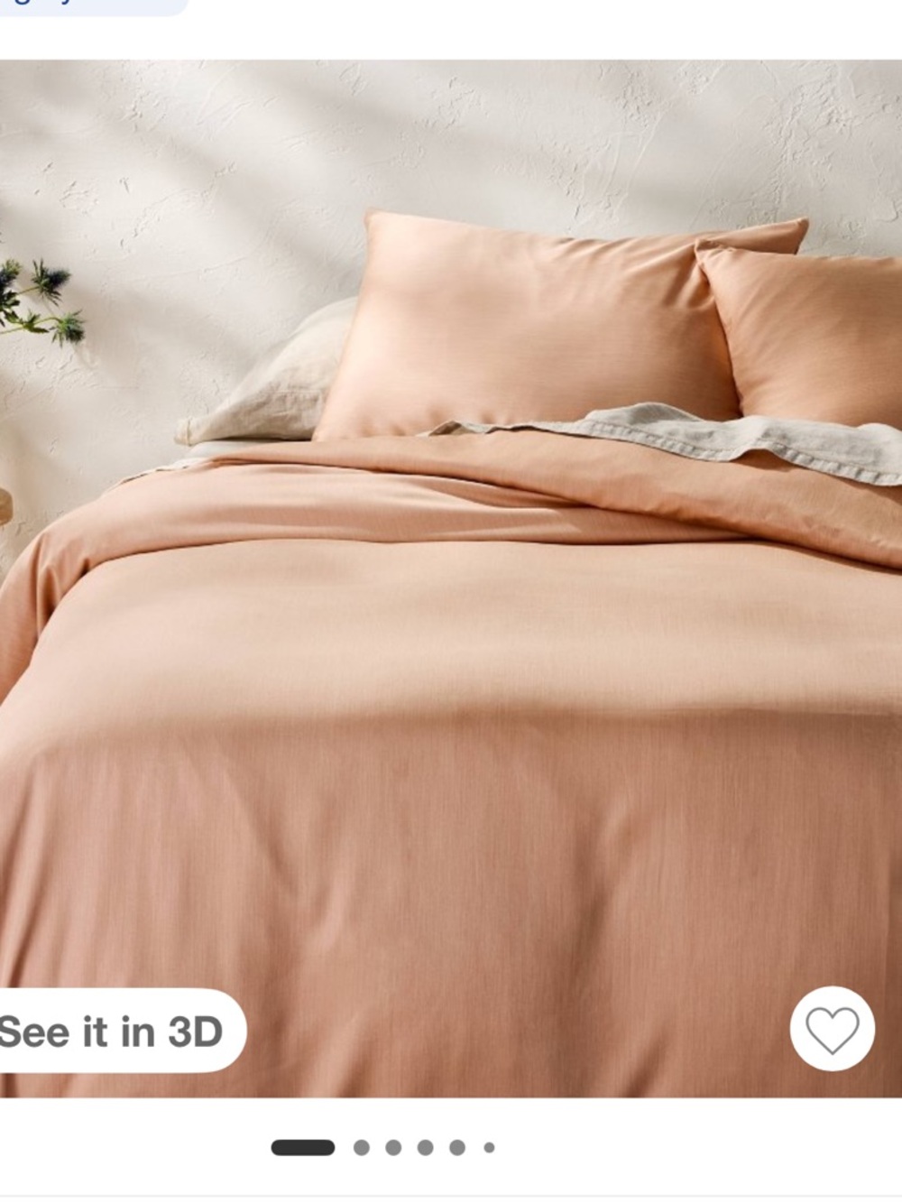 Casaluna King Rayon from Bamboo Duvet & Sham Set, Light Adobe Clay